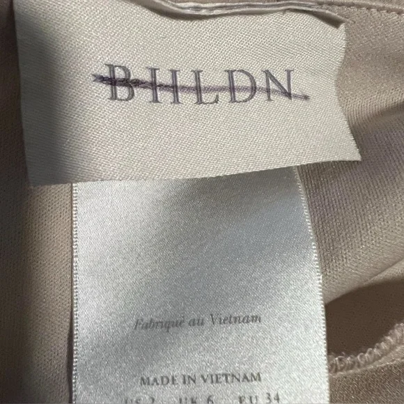 BHLDN Anthropologie Tank Top Maxi Dress Gown Freya Satin Charmeuse Slit Formal - Picture 5 of 6